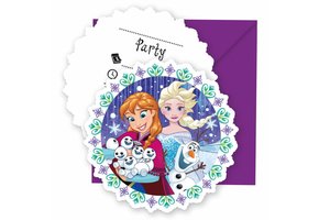 Disney Frozen Snowflakes Uitnodigingen - 6 stuks