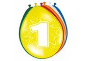 Verjaardag Ballonnen 1 jaar 30cm - 8 stuks