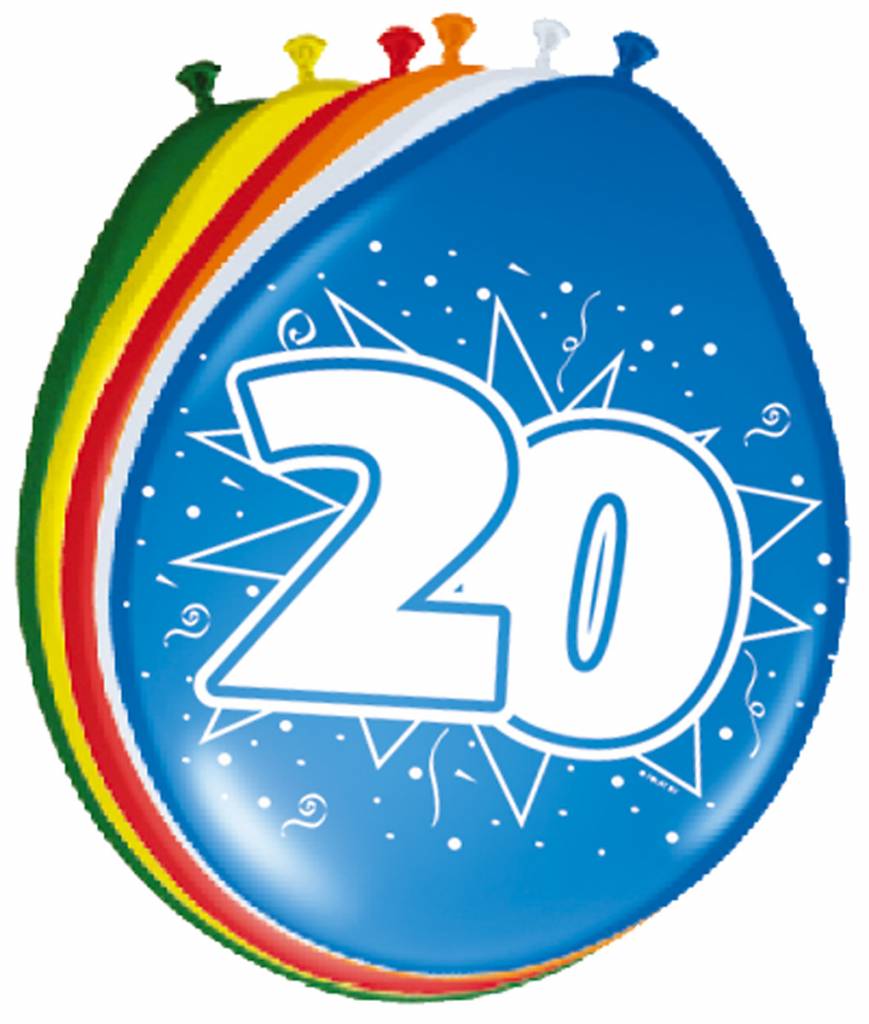 Verdraaiing instructeur de elite Goedkope Verjaardag ballon 20 jaar online kopen - Feestartikelen &  Versiering - Feestartikelen Specialist