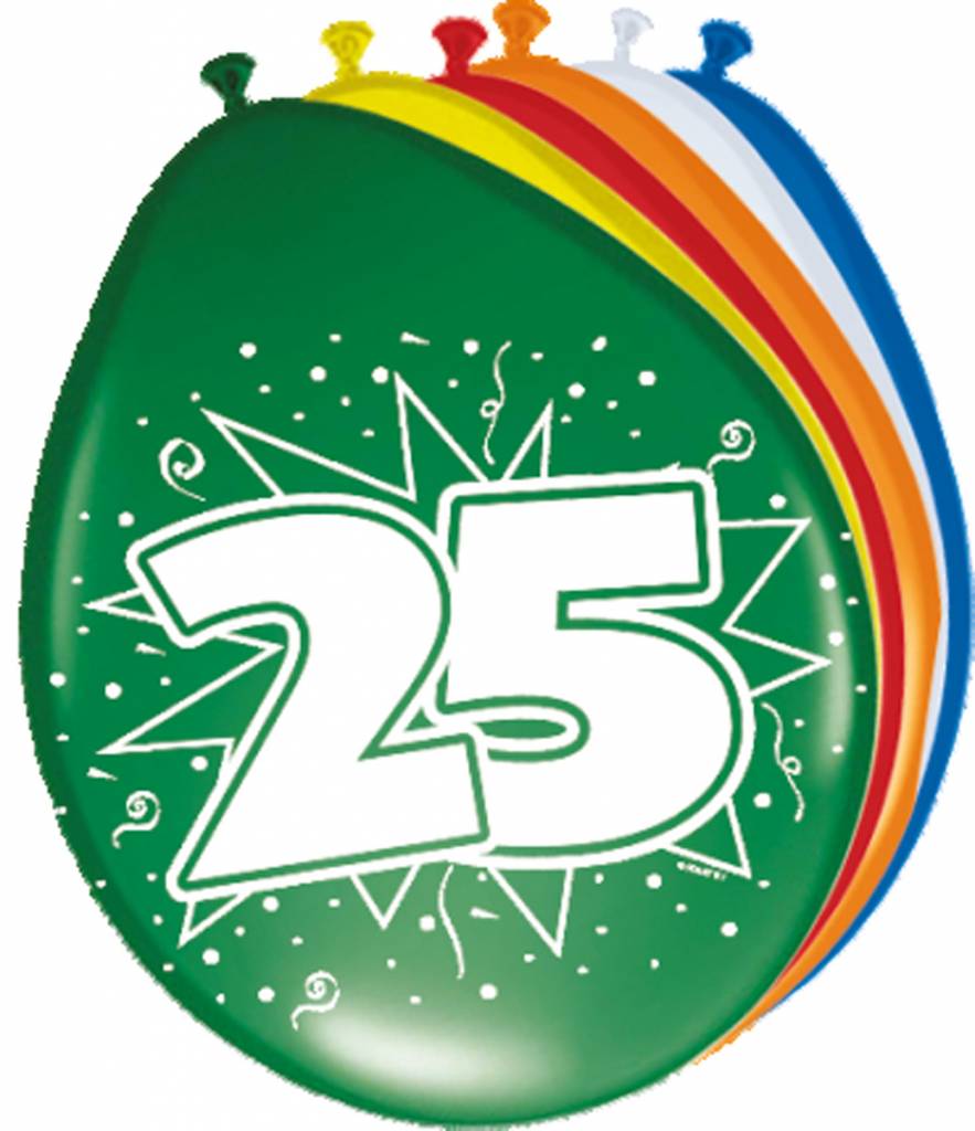 verhouding Stimulans afstuderen Goedkope Verjaardag ballon 25 jaar online kopen - Feestartikelen &  Versiering - Feestartikelen Specialist