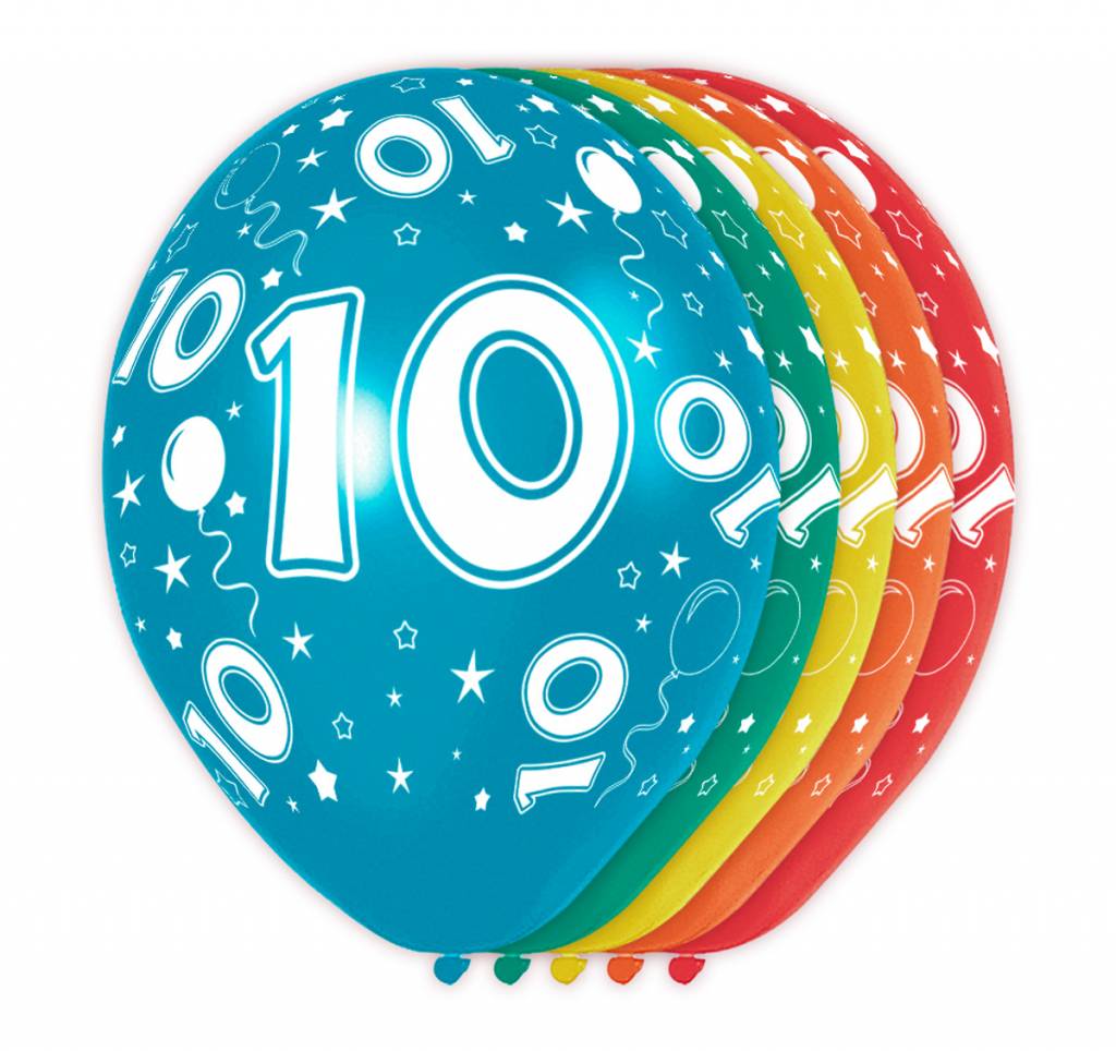 Sportschool Profeet schroef Goedkope Verjaardag ballon 10 jaar online kopen - Feestartikelen &  Versiering - Feestartikelen Specialist