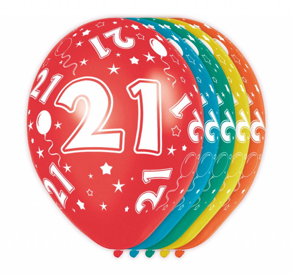mogelijkheid Beschrijvend Kietelen Goedkope Verjaardag ballon 21 jaar online kopen - Feestartikelen &  Versiering - Feestartikelen Specialist
