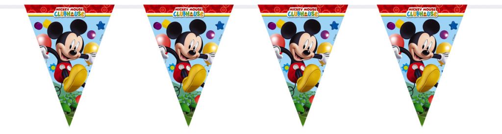 Disney Mickey Mouse Vlaggenlijn - 230cm