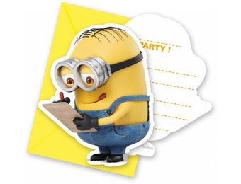 Minions Uitnodigingen - 6 stuks