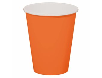 Wegwerp Bekertjes Oranje - 8 stuks