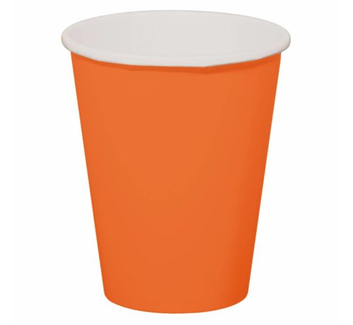 Wegwerp Bekertjes Oranje - 8 stuks