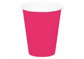 Wegwerp Bekertjes Roze 350 ml - 8 stuks