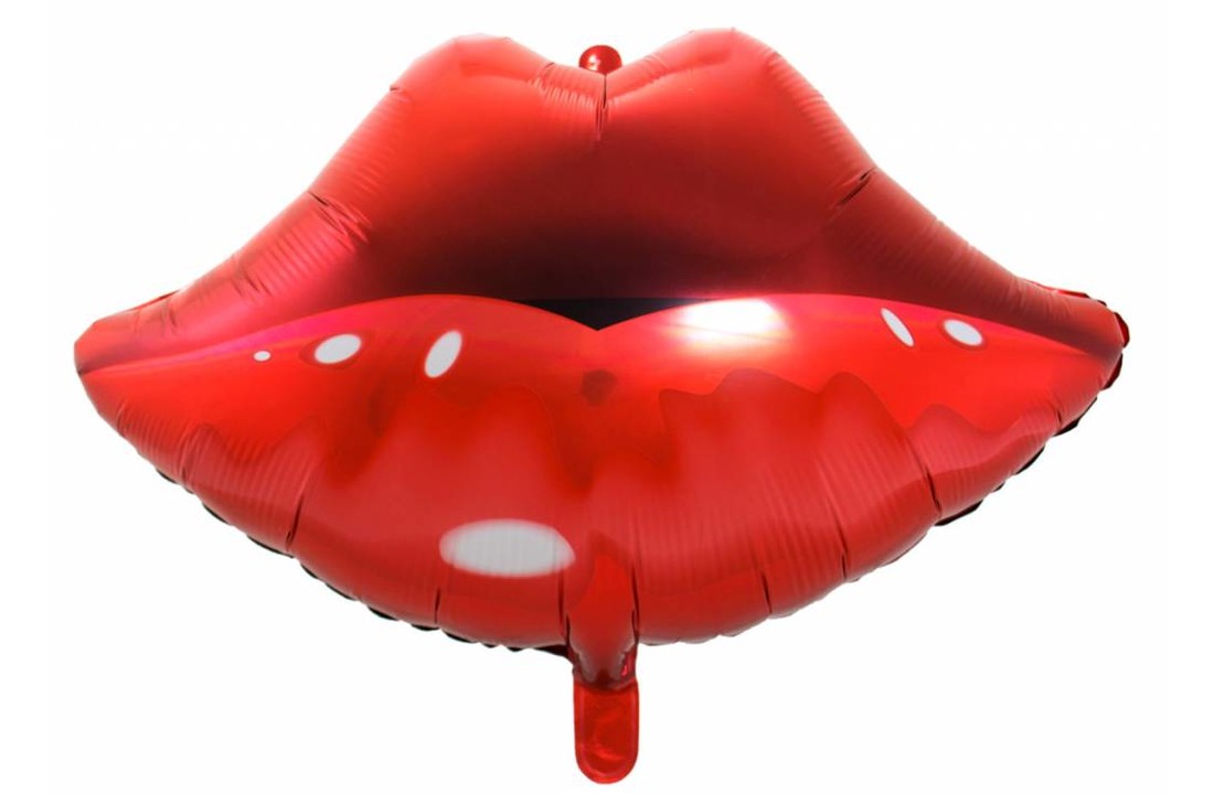 Folie Ballon Rode Lippen 75 cm - per stuk