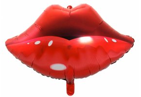 Folie Ballon Rode Lippen 75 cm - per stuk