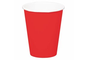 Wegwerp Bekertjes Rood - 8 stuks
