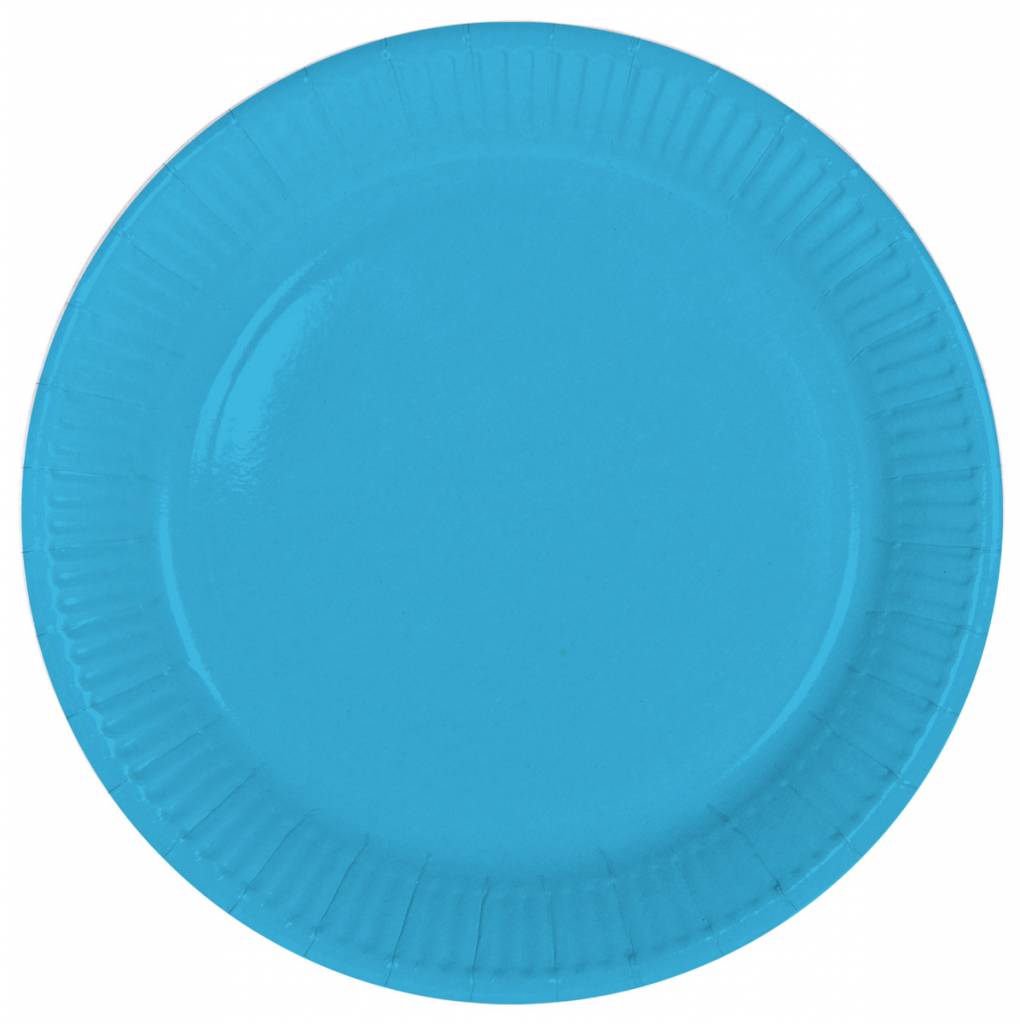 Wegwerp Bordjes Blauw - 8 stuks
