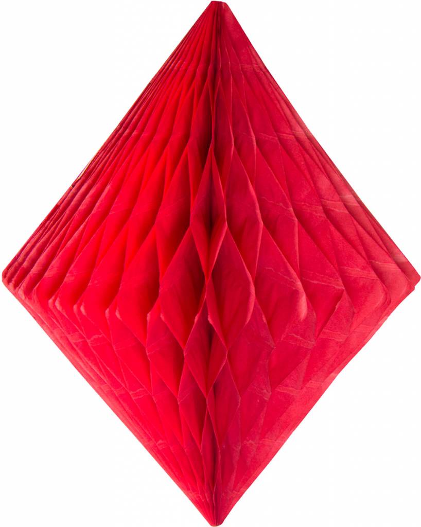 Honeycomb Diamant Rood  30 cm- per stuk