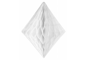 Honeycomb Diamant Wit 30 cm - per stuk