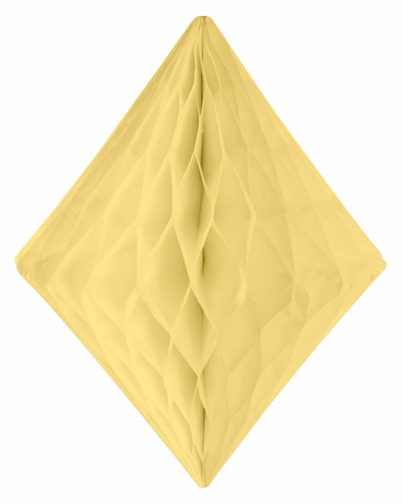 Honeycomb Diamant Ivoor/Geel 30 cm - per stuk