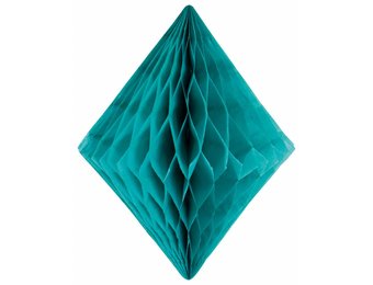 Honeycomb Diamant Turquoise 30 cm - per stuk