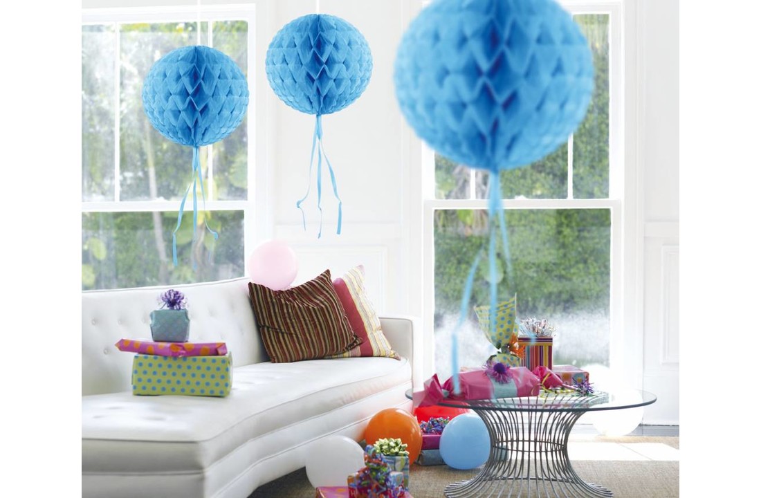 Honeycomb Bal Baby Blauw 30 cm - per stuk