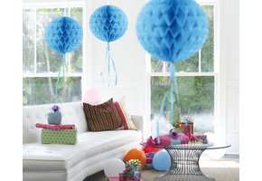 Honeycomb Bal Baby Blauw  30 cm - per stuk