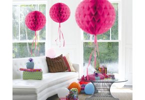 Honeycomb Bal Magenta 30 cm - per stuk