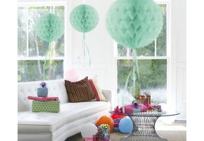 Honeycomb Bal Mint Groen 30 cm - per stuk