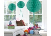 Honeycomb Bal Turquoise 30 cm - per stuk