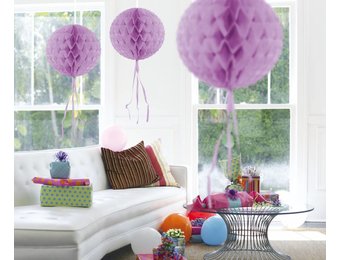 Honeycomb Bal Lila 30 cm - per stuk