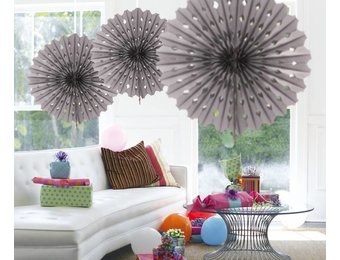 Honeycomb Fan Zilver 45 cm - per stuk