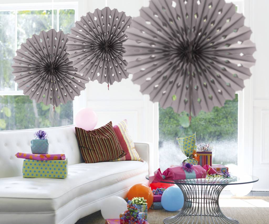 Honeycomb Fan Zilver 45 cm - per stuk