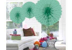 Honeycomb Fan Mint Groen 45 cm - per stuk