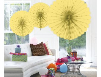 Honeycomb Fan Ivoor 45 cm - per stuk