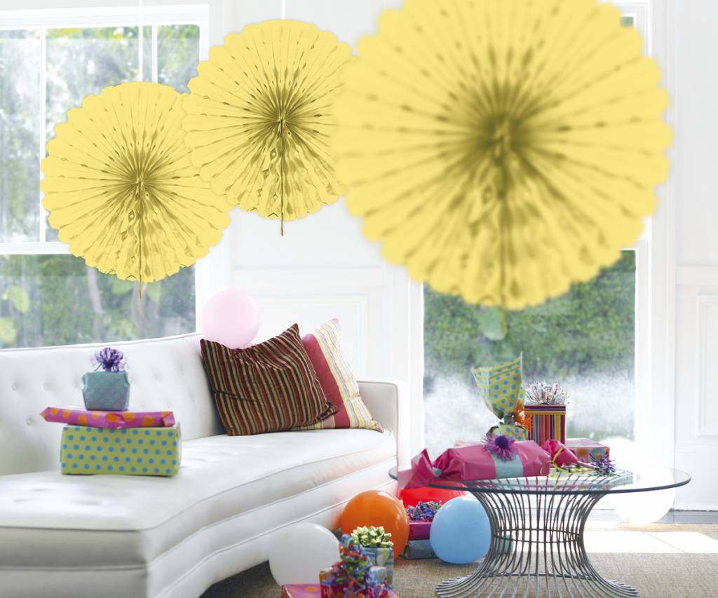 Honeycomb Fan Ivoor 45 cm - per stuk