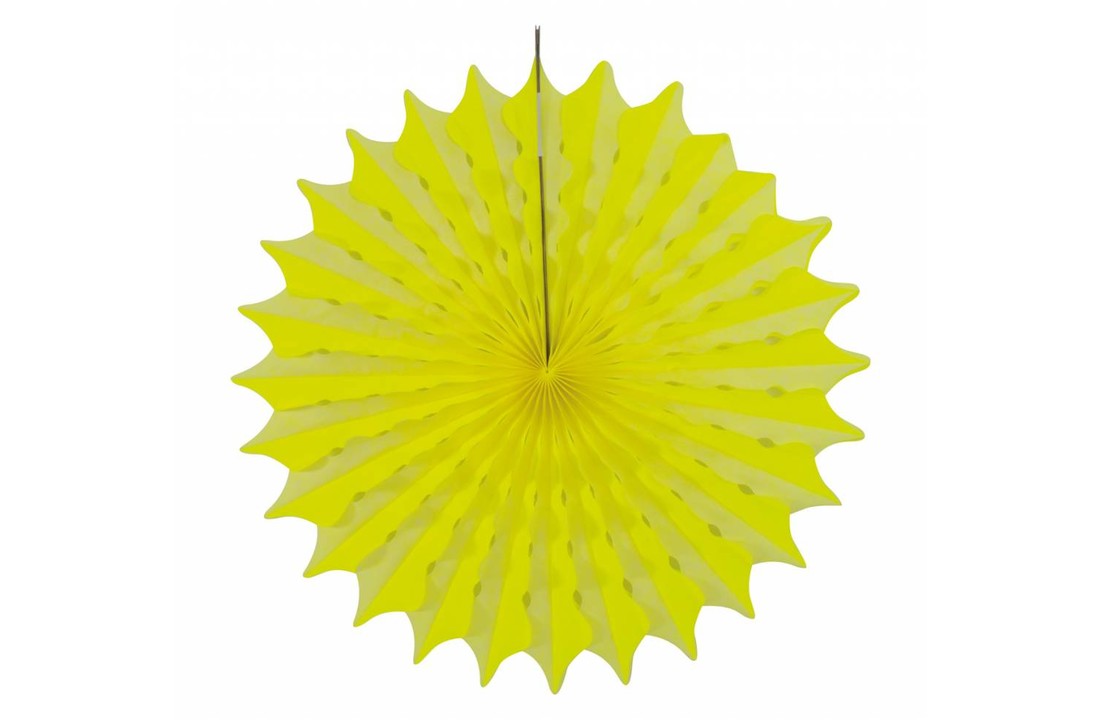 Honeycomb Fan Geel 45 cm - per stuk