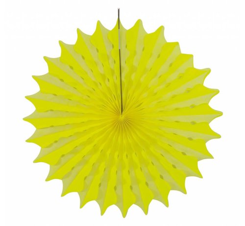 Honeycomb Fan Geel 45 cm - per stuk