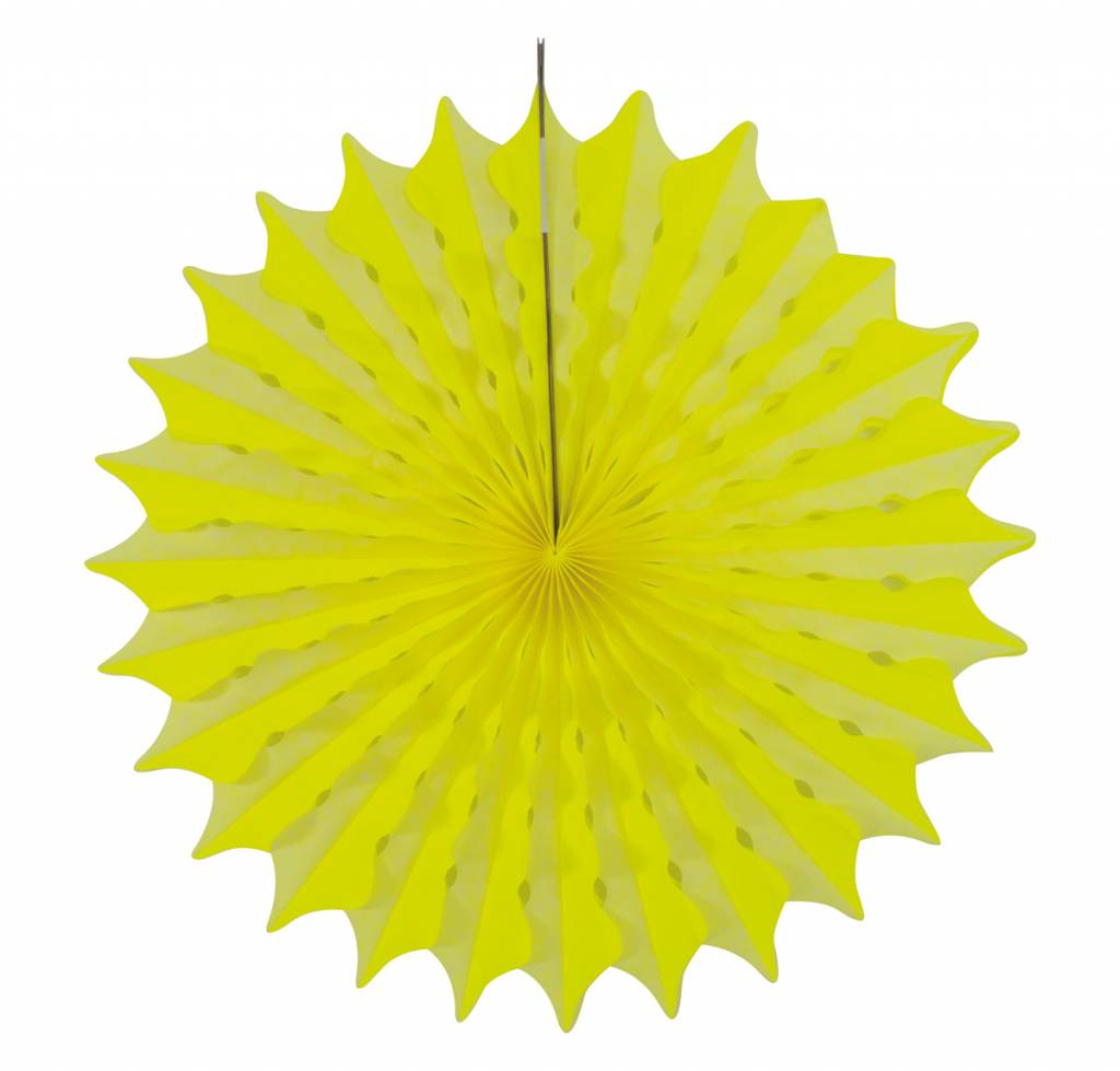 Honeycomb Fan Geel 45 cm - per stuk