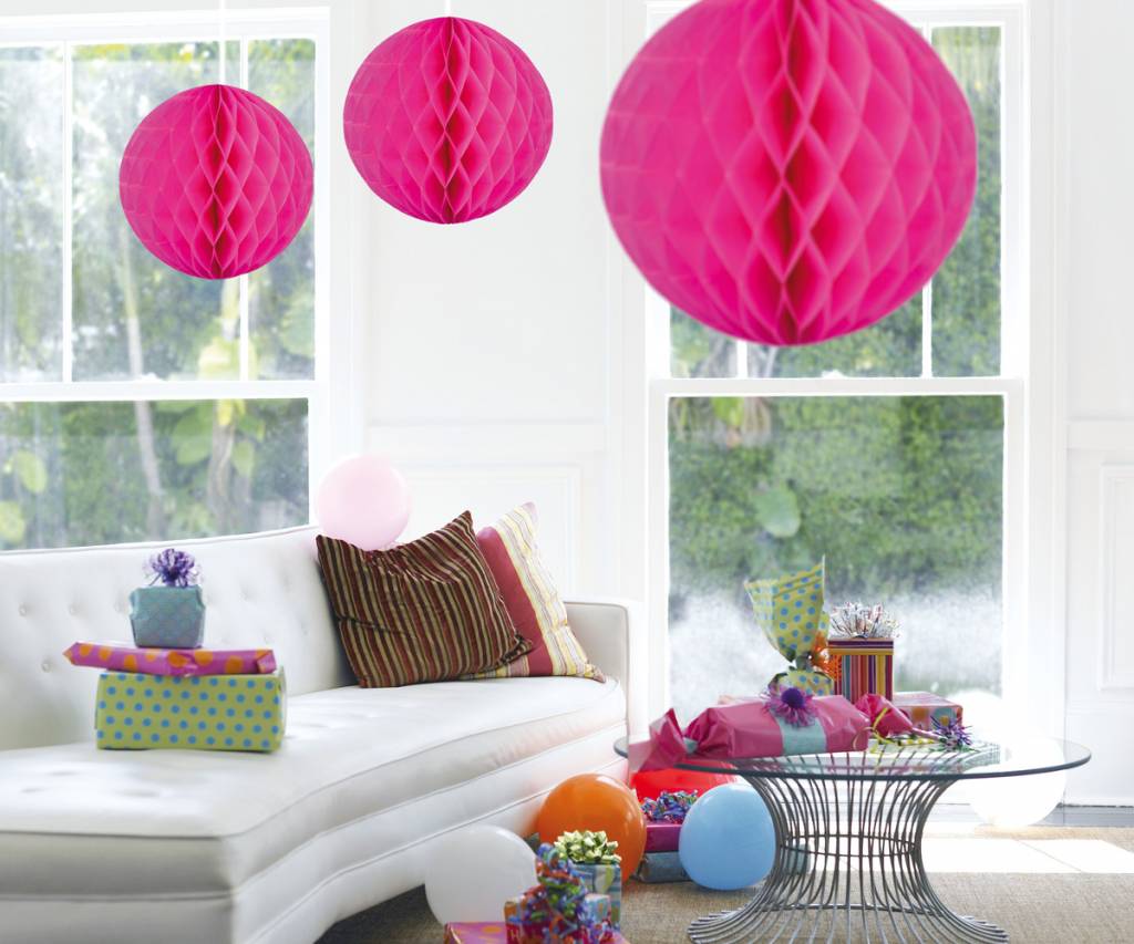 Honeycomb Bal Magenta XL 50cm - per stuk