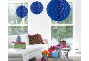 Honeycomb Bal Blauw XL 50 cm - per stuk