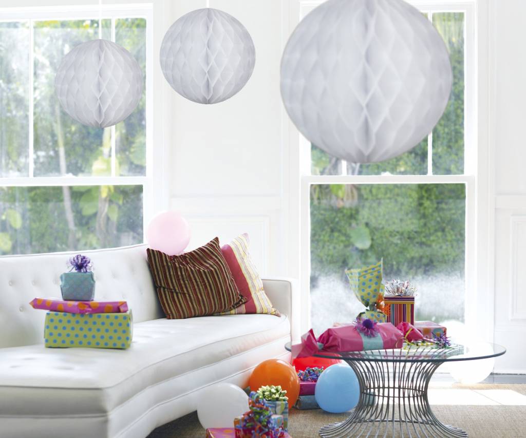 Honeycomb Bal Wit XL 50 cm - per stuk