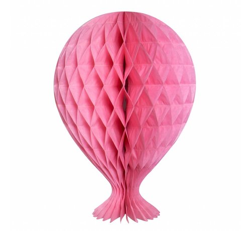 Honeycomb Ballon Baby Roze 37cm - per stuk