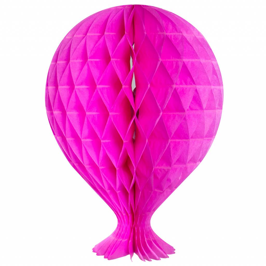 Honeycomb Ballon Magenta 37 cm - per stuk