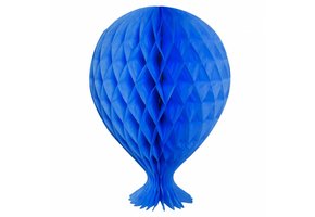 Honeycomb Ballon Blauw 37cm - per stuk