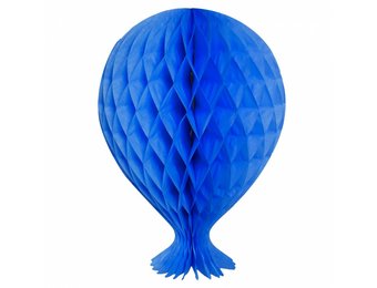 Honeycomb Ballon Blauw 37cm - per stuk