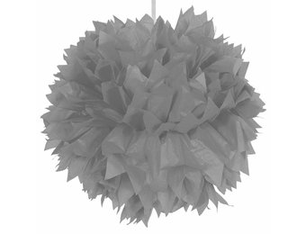Pompom Zilver - per stuk