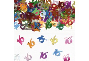 Confetti 16 Jaar Multicolor