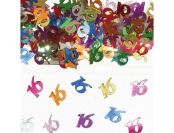 Confetti 16 Jaar Multicolor