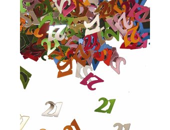 Confetti 21 Jaar Multicolor