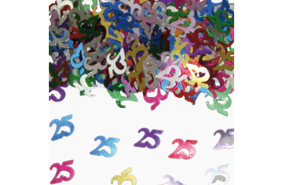 Confetti 25 Jaar Multicolor