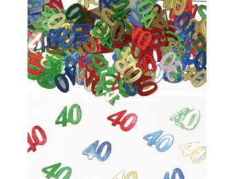 Confetti 40 Jaar Multicolor