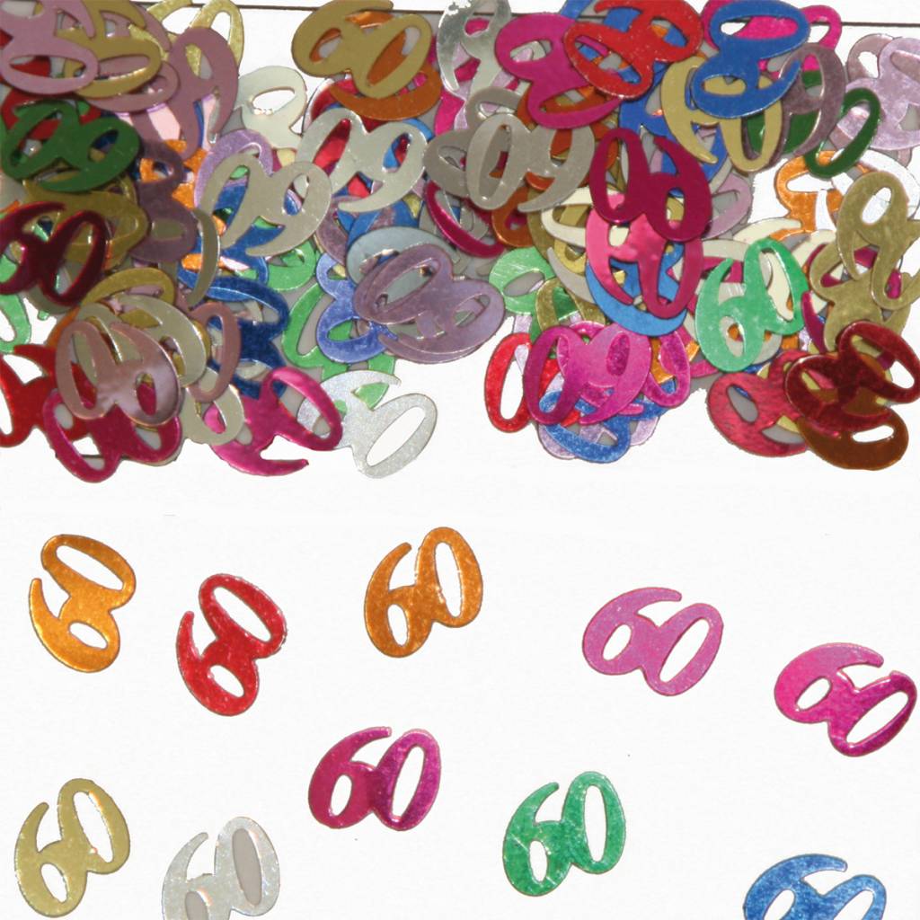 Confetti 60 Jaar Multicolor
