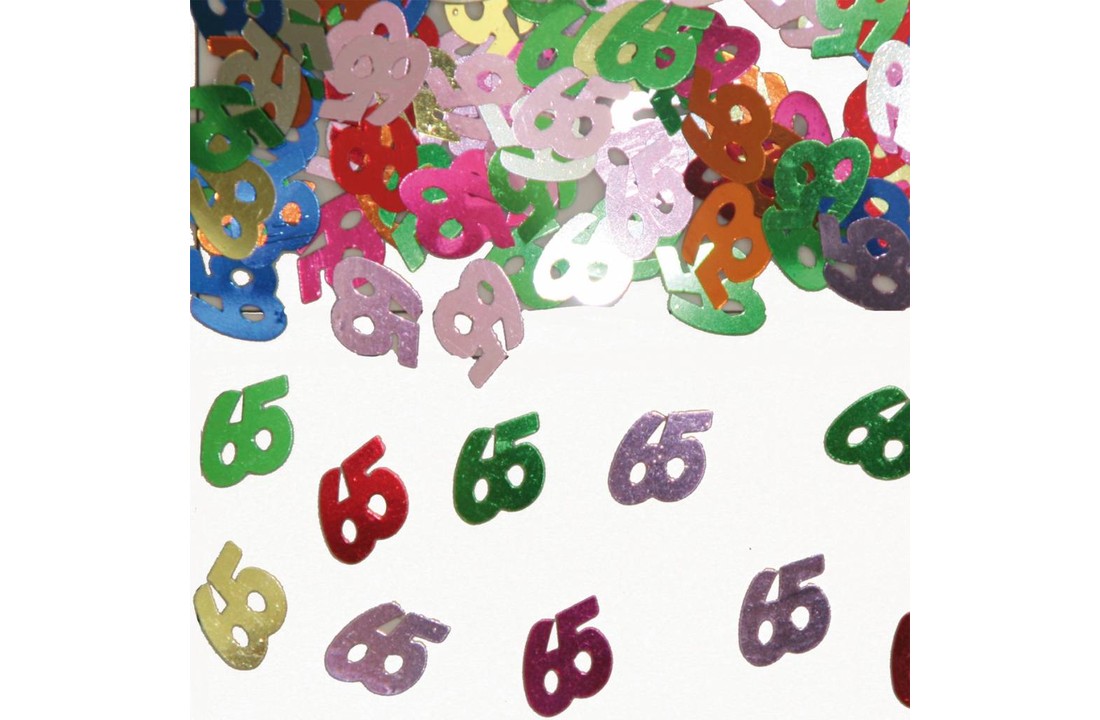 Confetti 65 Jaar Multicolor