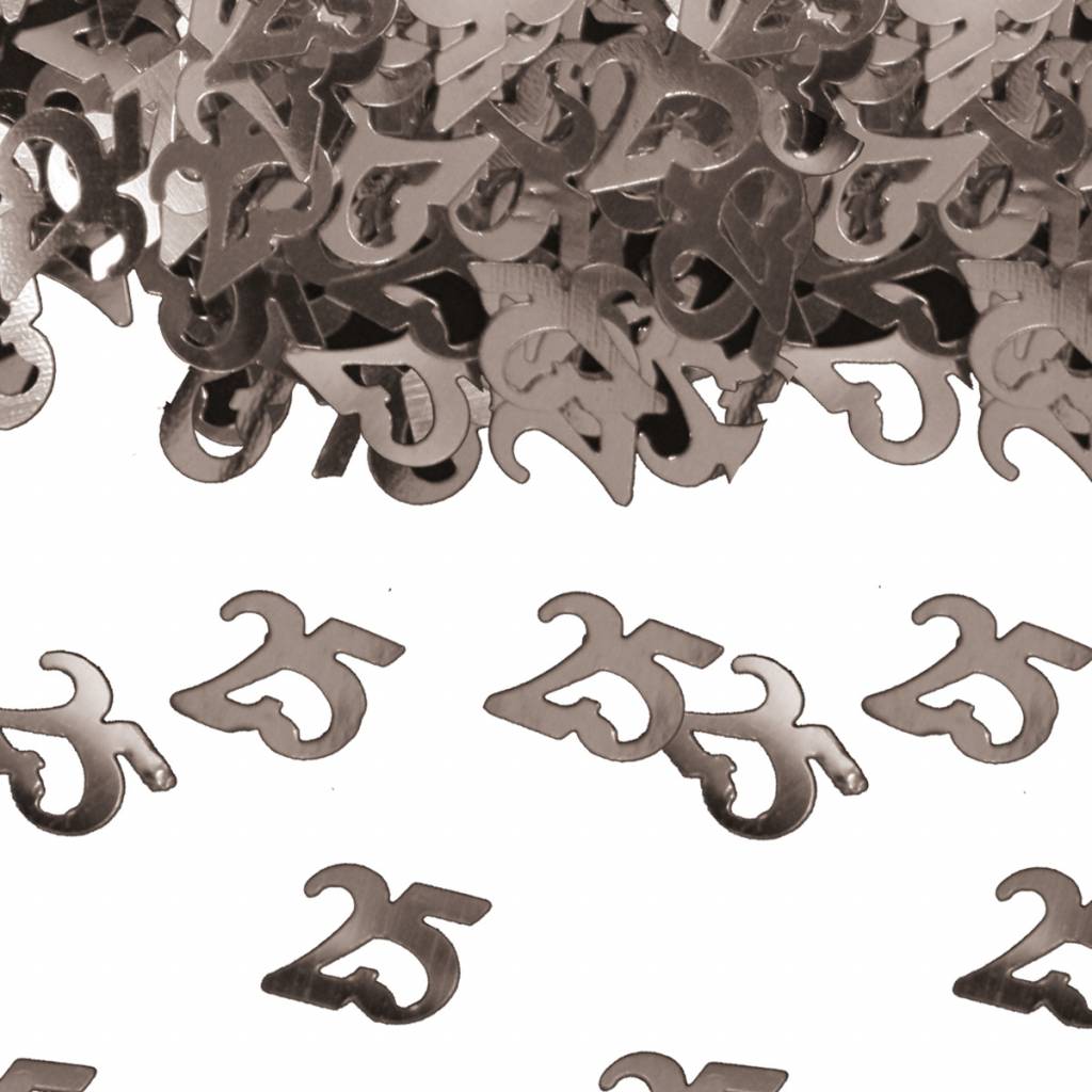 Confetti 25 jaar Zilver