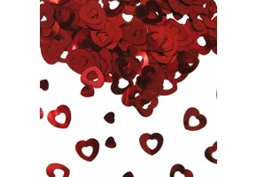 Confetti Hart Rood